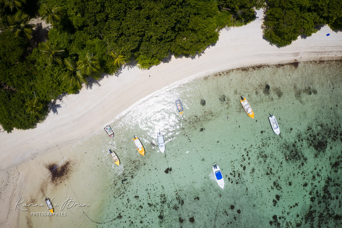 Seychelles Anse Forbans Beach Aerial View